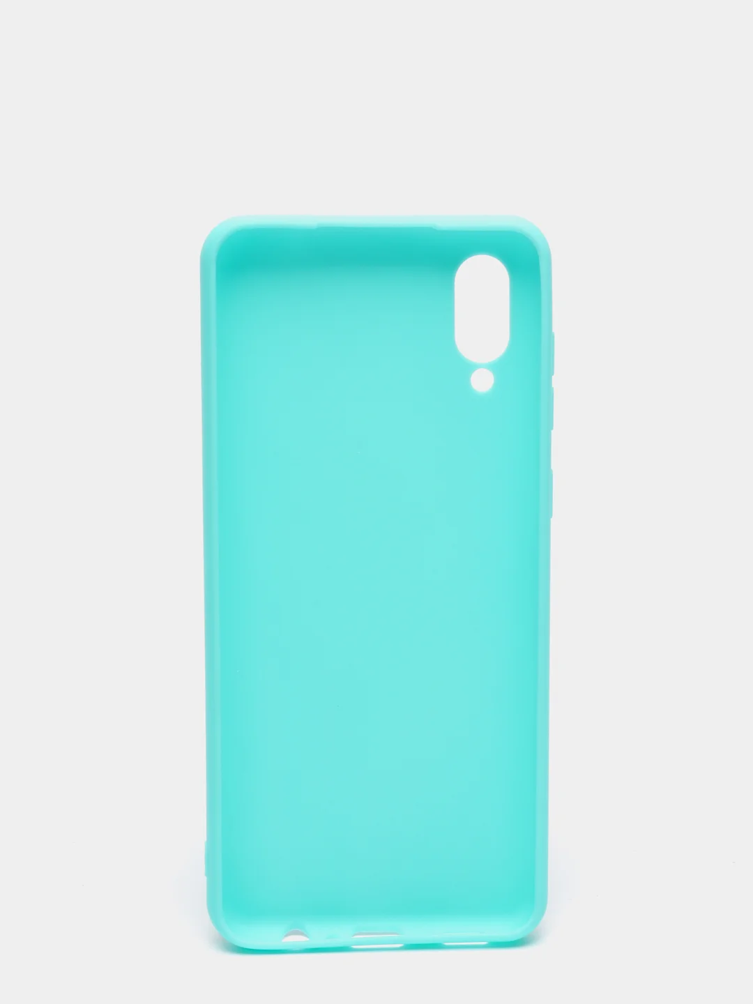 Бирюзовый чехол Samsung Galaxy A02 (2021), силиконовый