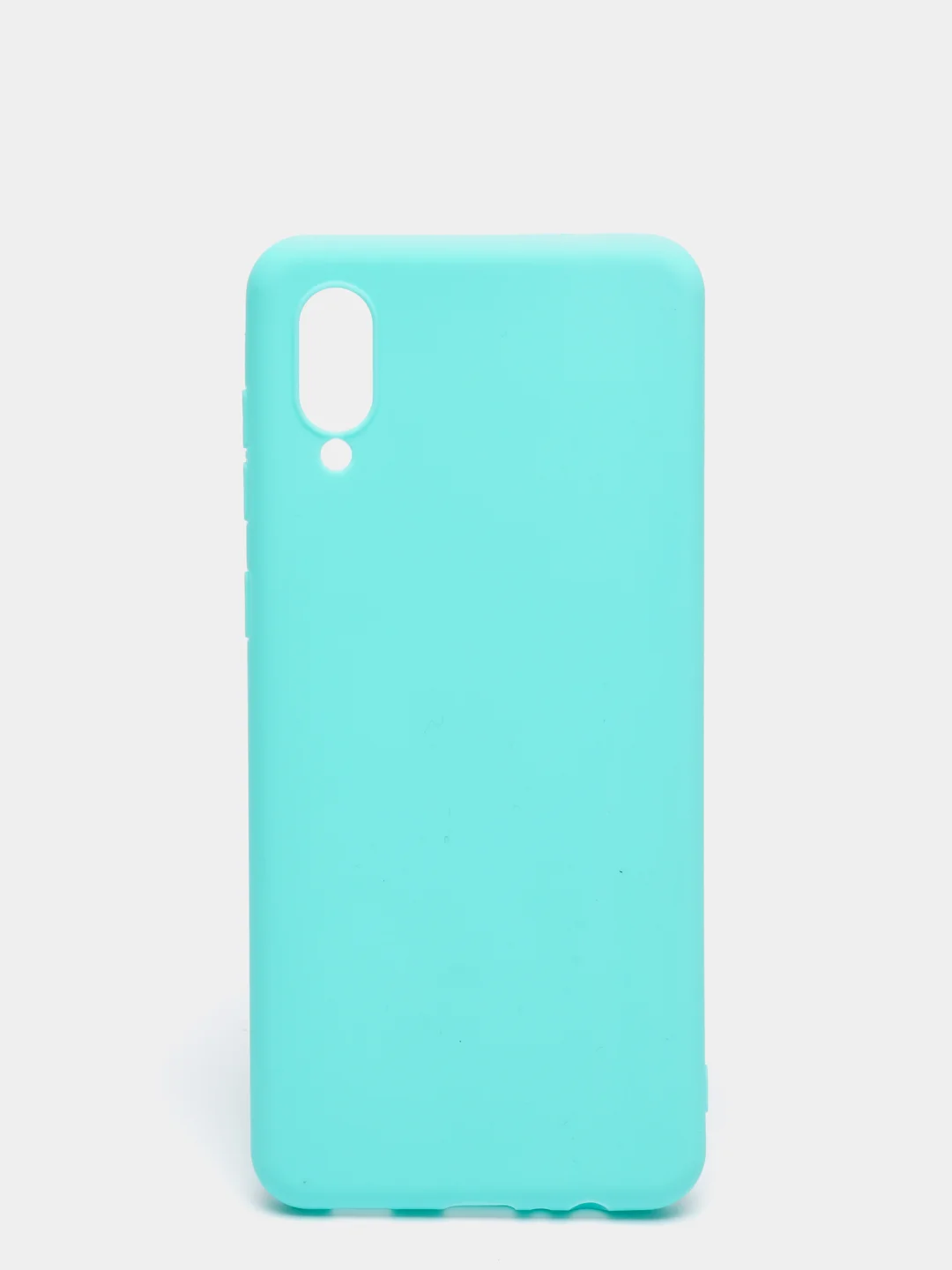 Бирюзовый чехол Samsung Galaxy A02 (2021), силиконовый