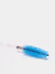 Синий щеточка для ресниц и бровей, с блёстками, 1 штука