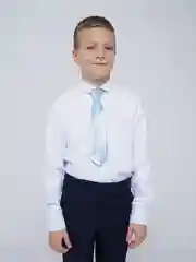 Голубой галстук детский, на резинке