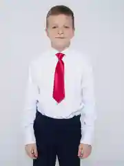 Бордовый галстук детский, на резинке