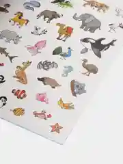 Вишнёвый наклейки многоразовые  на выбор
