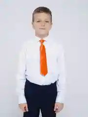 Оранжевый галстук детский, на резинке