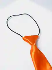 Оранжевый галстук детский, на резинке