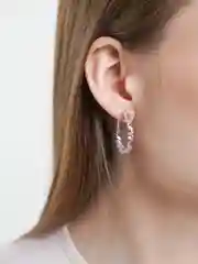 Геометрические серьги из медицинского сплава, круглые