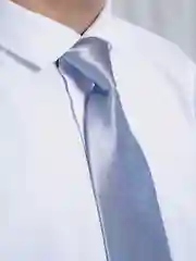 Серебряный галстук детский, на резинке