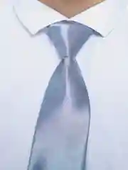 Серебряный галстук детский, на резинке
