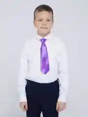 Фиолетовый галстук детский, на резинке