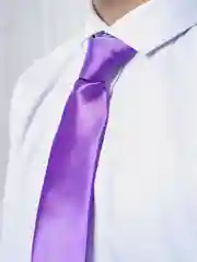 Фиолетовый галстук детский, на резинке