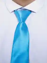 Бирюзовый галстук детский, на резинке