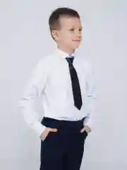 Черный галстук детский, на резинке