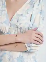 Золотой браслет с крестиком , Xuping