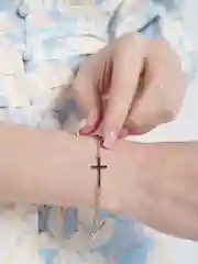 Золотой браслет с крестиком , Xuping