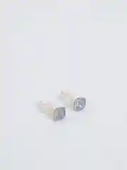 Индиго серьги-гвоздики Swarovski (квадрат), Xuping