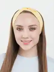 Лимонный повязка на голову женская, повязка для волос