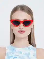 Красный солнцезащитные очки в форме "Кошачий глаз"