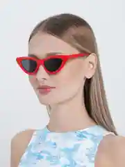 Красный солнцезащитные очки в форме "Кошачий глаз"