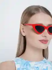 Красный солнцезащитные очки в форме "Кошачий глаз"
