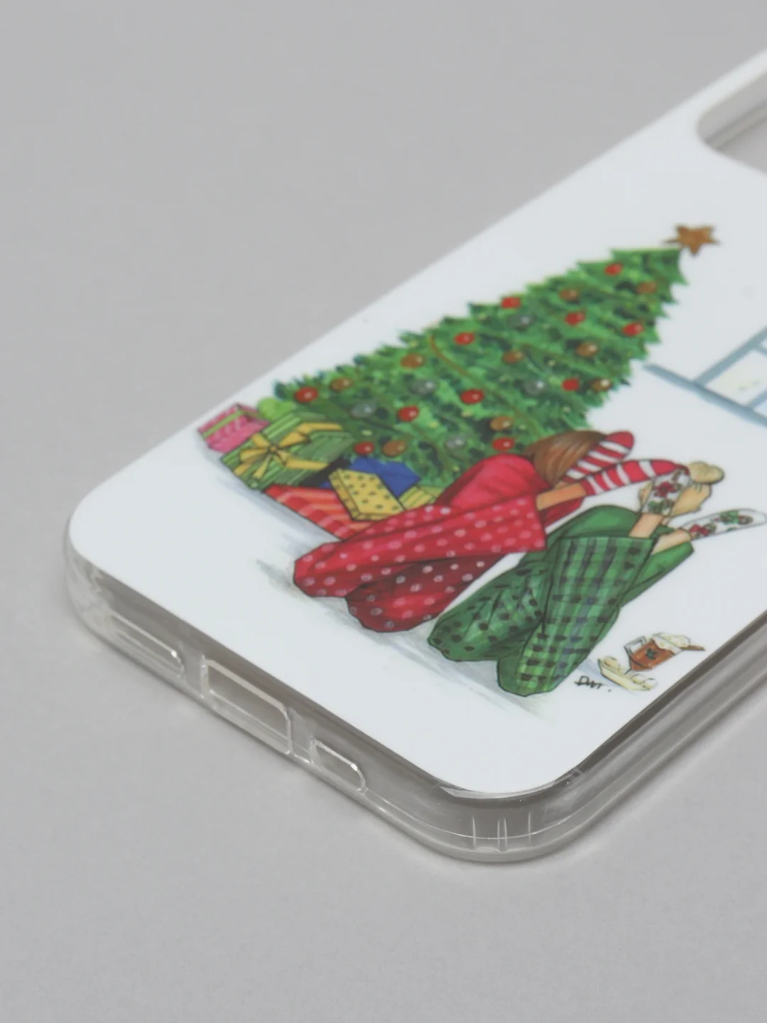 Золотой чехол iPhone 11, 12/ 12 Pro 6.1 mini, 7/ 8/ SE 2020, 5/ 5s /se 2016 с новогодним рисунком