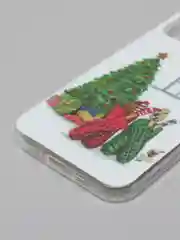 Золотой чехол iPhone 11, 12/ 12 Pro 6.1 mini, 7/ 8/ SE 2020, 5/ 5s /se 2016 с новогодним рисунком