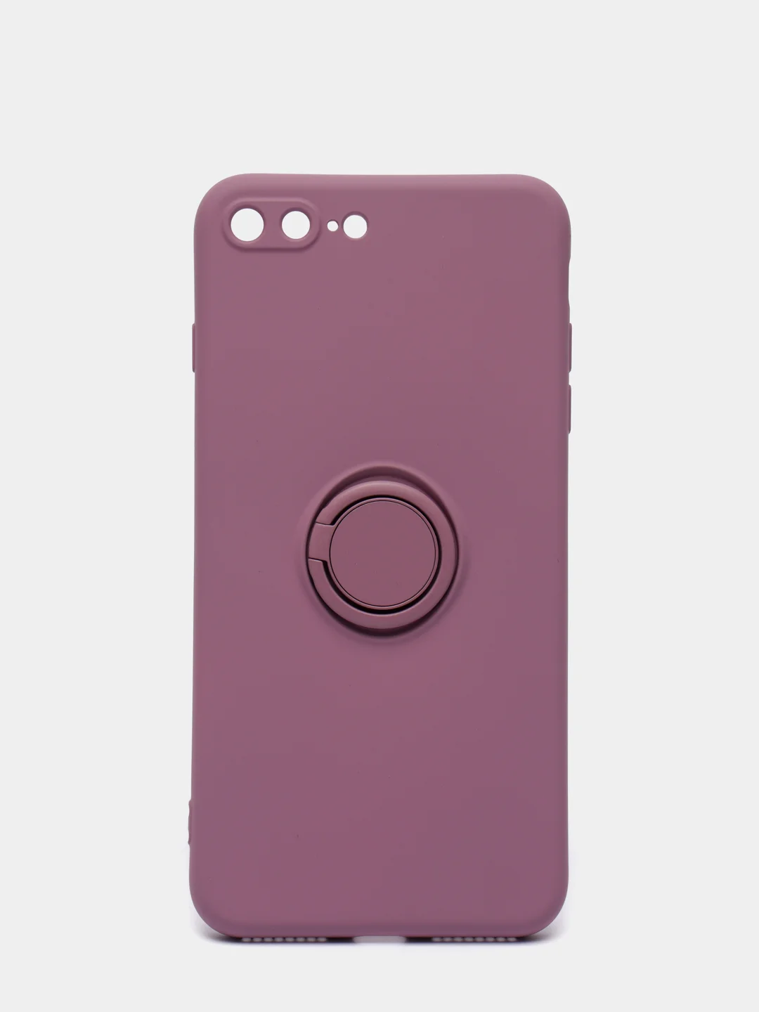 Фуксия чехол силиконовый с кольцом на iPhone 7 Plus / 8 Plus