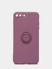 Фуксия чехол силиконовый с кольцом на iPhone 7 Plus / 8 Plus