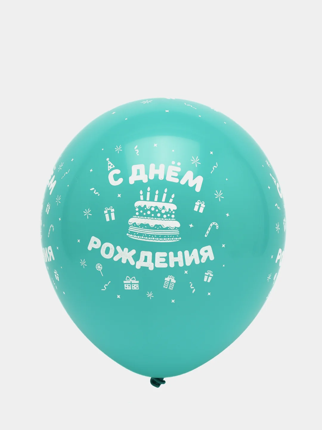 Шары "С Днём Рождения Торты", пастель, 12",  12 штук в упаковке