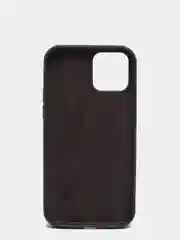Угольный чехол для iPhone 12 / 12 Pro (6.1") Silicone Case закрытый низ с логотипом