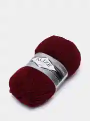 Бордовый шерсть Пряжа Alize Superlana maxi