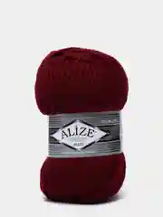 Бордовый шерсть Пряжа Alize Superlana maxi