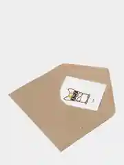 Желтый открытка 8x8см кофе, корги, пингвин, мишка