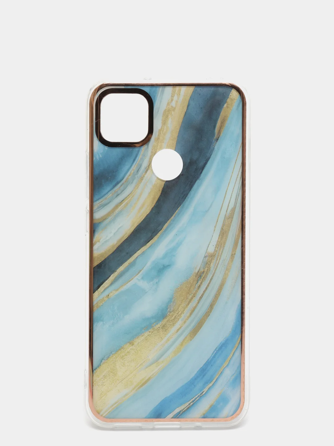 Лазурный чехол Xiaomi Redmi 9C, Redmi 9C NFC, Redmi 10A силиконовый с мраморным рисунком