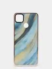 Лазурный чехол Xiaomi Redmi 9C, Redmi 9C NFC, Redmi 10A силиконовый с мраморным рисунком