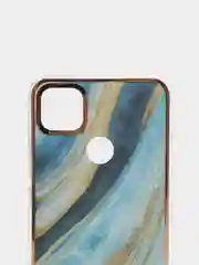 Лазурный чехол Xiaomi Redmi 9C, Redmi 9C NFC, Redmi 10A силиконовый с мраморным рисунком