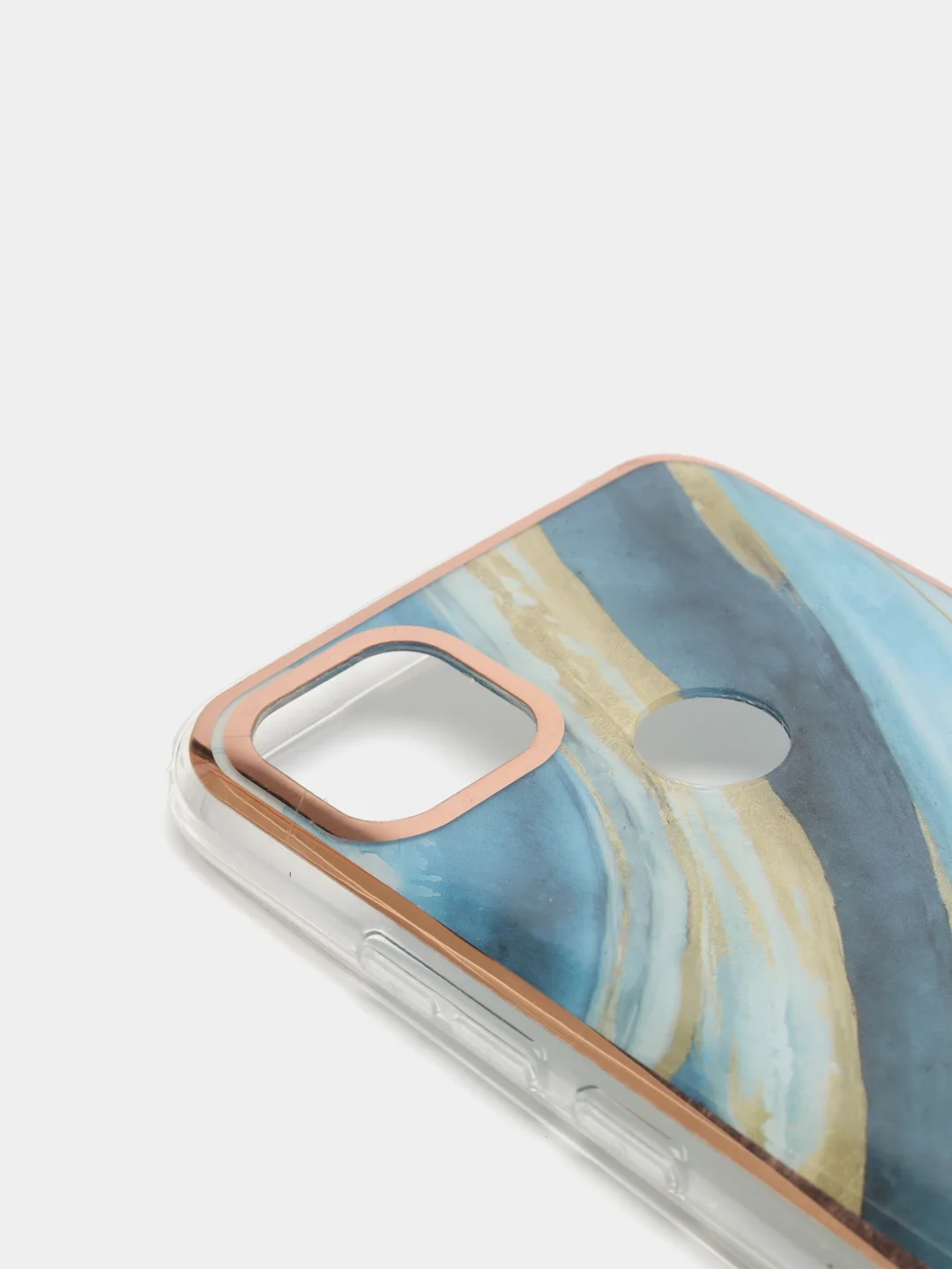 Лазурный чехол Xiaomi Redmi 9C, Redmi 9C NFC, Redmi 10A силиконовый с мраморным рисунком