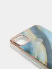 Лазурный чехол Xiaomi Redmi 9C, Redmi 9C NFC, Redmi 10A силиконовый с мраморным рисунком