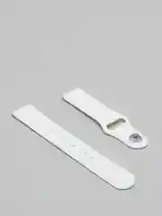 Белый силиконовый ремешок с кнопкой для Xiaomi Amazfit Bip / Samsung / Huawei, 20 мм