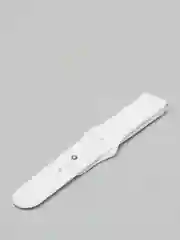 Белый силиконовый ремешок с кнопкой для Xiaomi Amazfit Bip / Samsung / Huawei, 20 мм