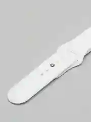 Белый силиконовый ремешок с кнопкой для Xiaomi Amazfit Bip / Samsung / Huawei, 20 мм