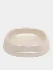 Белый миска для кошек №1 "Нулевка", 13,5 х 12,5 х 3 см, разные цвета, 0.2 л