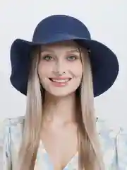 Темно-синий летняя женская соломенная шляпа-панама с вышитой надписью Happy every day