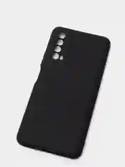 Черный чехол силиконовый Huawei P Smart 2021 (Хуавей П Смарт 2021) с защитой камеры