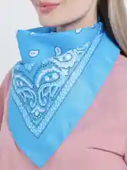 Светло-синий бандана на голову/женская/мужская/платок женская/универсальная косынка