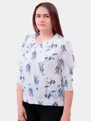 Лазурный блузка женская, для офиса и школы