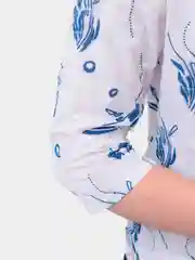 Лазурный блузка женская, для офиса и школы