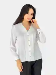 Кремовый блузка женская, для офиса и школы