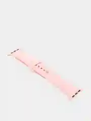 Розовый силиконовый ремешок для Apple Watch 3, 4, 5, 6, 7, SE на 38/42/40/44