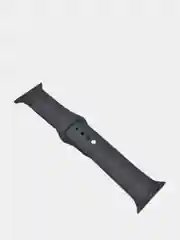 Черный силиконовый ремешок для Apple Watch 3, 4, 5, 6, 7, SE на 38/42/40/44