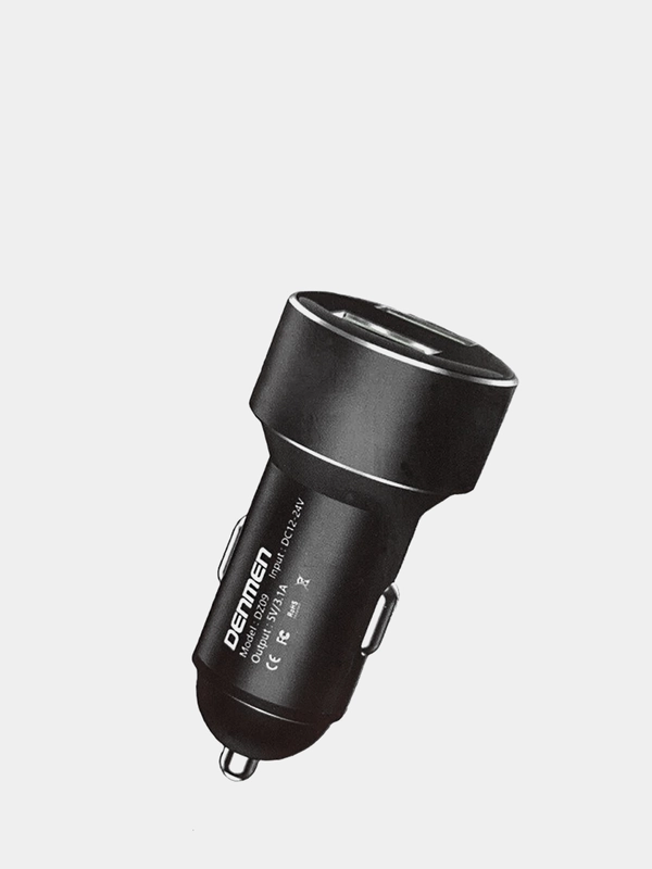 Автомобильное зарядное устройство Denmen DZ09 (15.5W, 3.1A), быстрая зарядка
