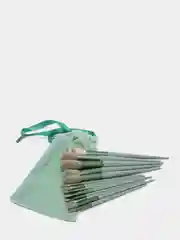 Зеленый набор кистей для макияжа, кисточка для макияжа, кисть для теней
